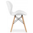 Nowoczesne pikowane białe krzesło Zeno 3S