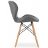Szare nowoczesne krzesło tapicerowane Zeno 3S