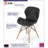 Czarne tapicerowane krzesło Zeno 3S