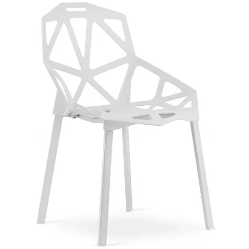 4x białe nowoczesne krzesło do jadalni timori