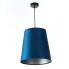 Granatowo-srebrna lampa wisząca stożek S402-Arva