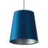 Granatowo-srebrna lampa wisząca stożek - S402-Dinos