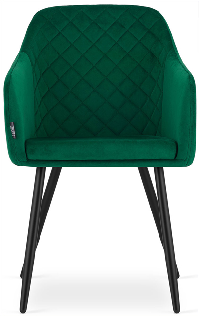 Elegancki komplet 2 sztuk krzeseł do jadalni Glar