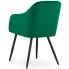 ciemnozielony komplet 2 krzesel do jadalni sumba