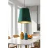 Zielono złota lampa wisząca w stylu glamour S403 Dinos