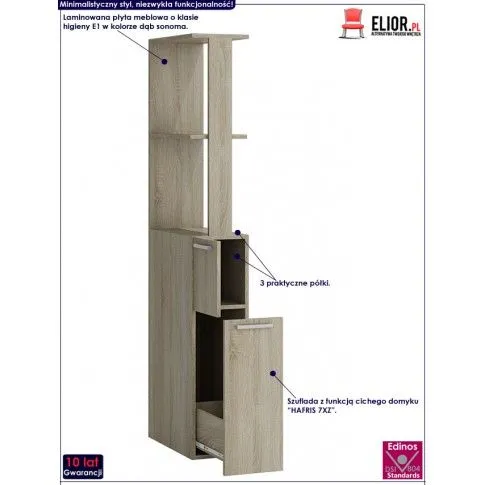 Fotografia Szafka do łazienki Avela - dąb sonoma z kategorii Łazienka