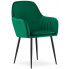 2 aksamitne krzesła do salonu w kolorze zielonym negros