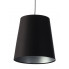 Czarno-srebrna lampa wisząca stożek nad stół - S404-Arva