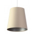 Kremowa lampa wisząca w kształcie stożka S405-Arva