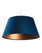 Granatowa lampa wisząca dzwon glamour - S406-Ohra