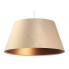 Kremowa lampa wisząca z dużym abażurem - S406-Ohra