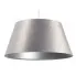 Srebrna lampa wisząca z trapezowym kloszem - S407-Ohra