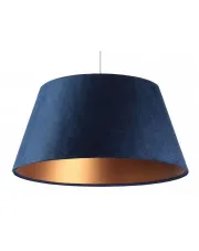 Granatowa lampa wisząca dzwon glamour - S409-Ghana w sklepie Edinos.pl