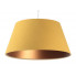 Żółto-miedziana lampa wisząca stożek - S410-Egida