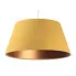 Żółto-miedziana lampa wisząca stożek - S410-Roseto