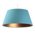 Niebieska lampa wisząca ze stożkowym kloszem S410-Egida