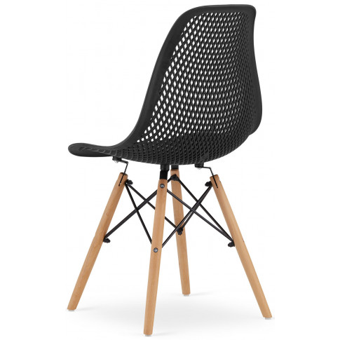 nowoczesny komplet ażurowych krzeseł lokus