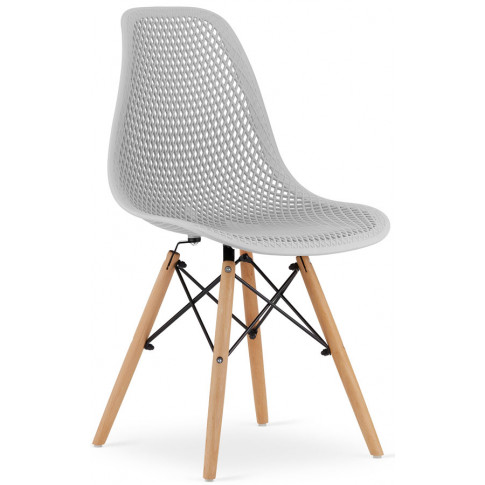 nowoczesny komplet 4 skandynawskich krzeseł do salonu lokus