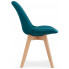Zdjęcie komplet zielonych krzeseł do kuchni Neflax 3S - sklep Edinos.pl