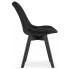Welurowe czarne krzesło Neflax 5S