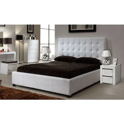 Zdjęcie lakierowana szafka nocna biały połysk Grefos 3X | Edinos.pl