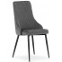 nowoczesny komplet pikowanych welurowych krzeseł kolor ciemnoszary alco