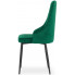 welurowy komplet krzeseł do jadalni w kolorze zielonym 4 szt alco