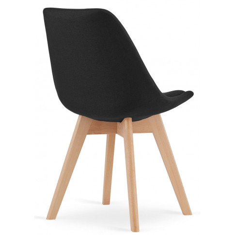 Czarne skandynawskie krzesło Neflax 4S