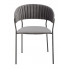 Szare stylowe krzesło Eledis 4X