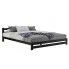 Zdjęcie produktu Łóżko drewniane Gersa 140x200 - czarne.