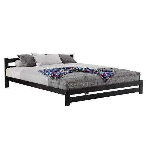 Zdjęcie produktu Łóżko drewniane Gersa 140x200 - czarne.