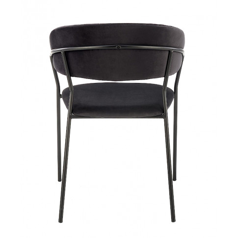 Czarne krzesło do salonu i biura Eledis 4X