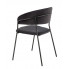 Czarne nowoczesne krzesło Eledis 4X