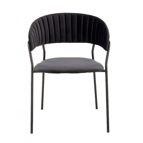 Czarne stylowe krzesło Eledis 4X