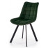Zielone pikowane krzeslo Winston