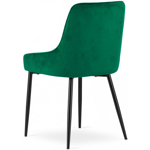 4x nowoczesne welurowe krzesło w kolorze zielonym cinar
