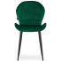 aksamitny zestaw welurowych krzeseł do salonu edi kolor zielony