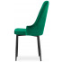 4x zielone welurowe pikowane krzesło do jadalni hamza