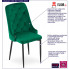 infografika kompletu 4 pikowanych zielonych krzeseł hamza