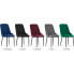 kolory aksamitnego zestawu pikowanych krzeseł z ozdobnymi guzikami hamza