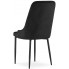 4 razu eleganckie czarne pikowane krzesło z guzikami hamza