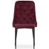 4x welurowe krzesło do salonu z eleganckim pikowaniem hamza