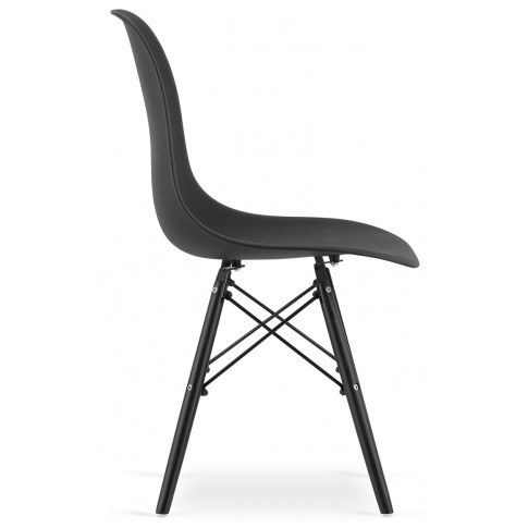 Nowoczesne czarne krzesło Naxin 3S