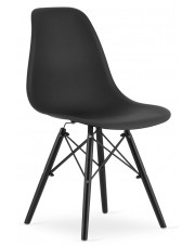 Czarny komplet 4 skandynawskich krzeseł  - Naxin 3S w sklepie Edinos.pl
