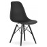 Czarny komplet 4 skandynawskich krzeseł  - Naxin 3S