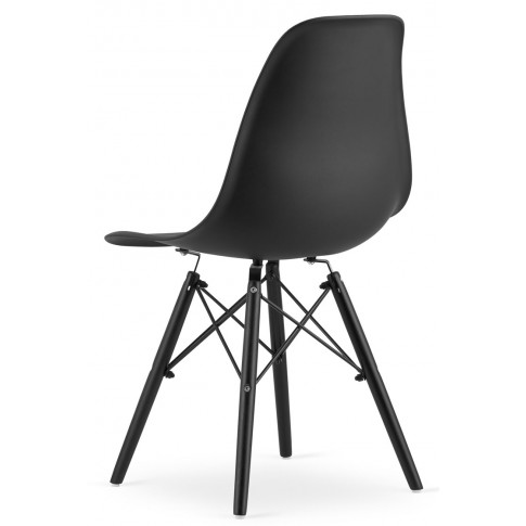 Czarne krzesło do salonu Naxin 3S