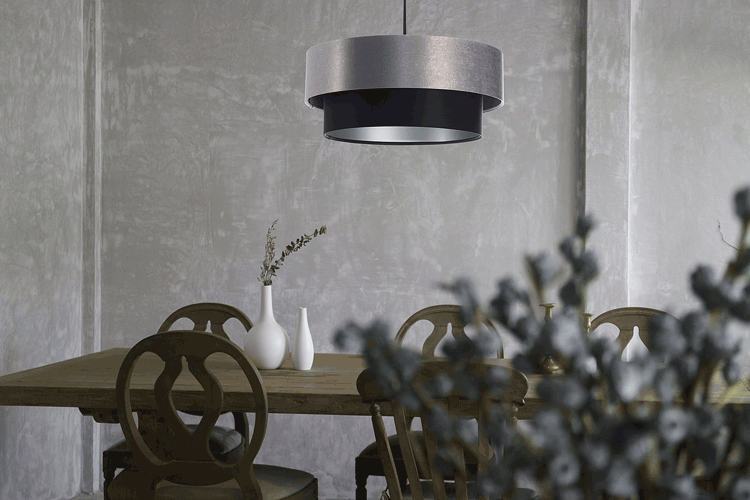 Lampa wisząca z podwójnym abażurem S414-Tuleko