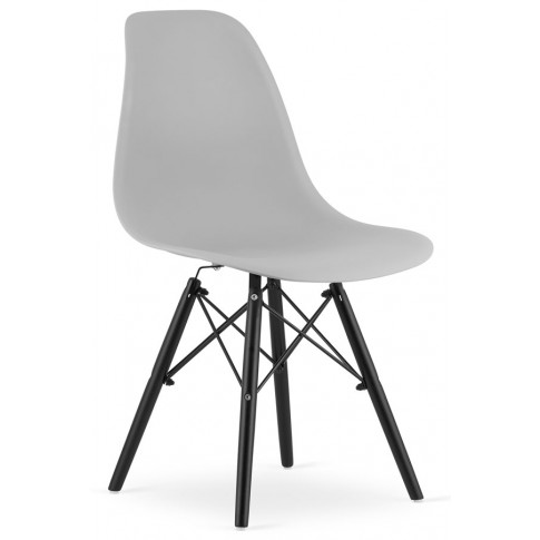 Szare nowoczesne krzesło do jadalni Naxin 3S