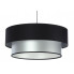 Srebrno-czarna lampa z podwójnym abażurem - S415-Parfa