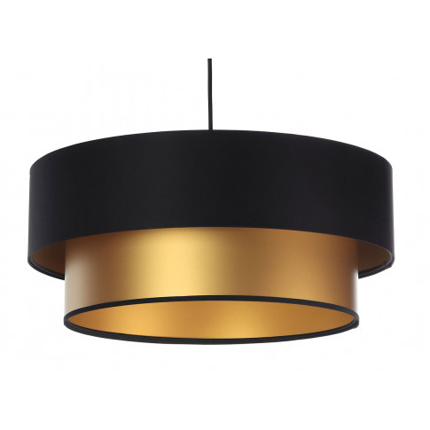 Czarno-złota lampa wisząca w stylu glamour S415-Parfa